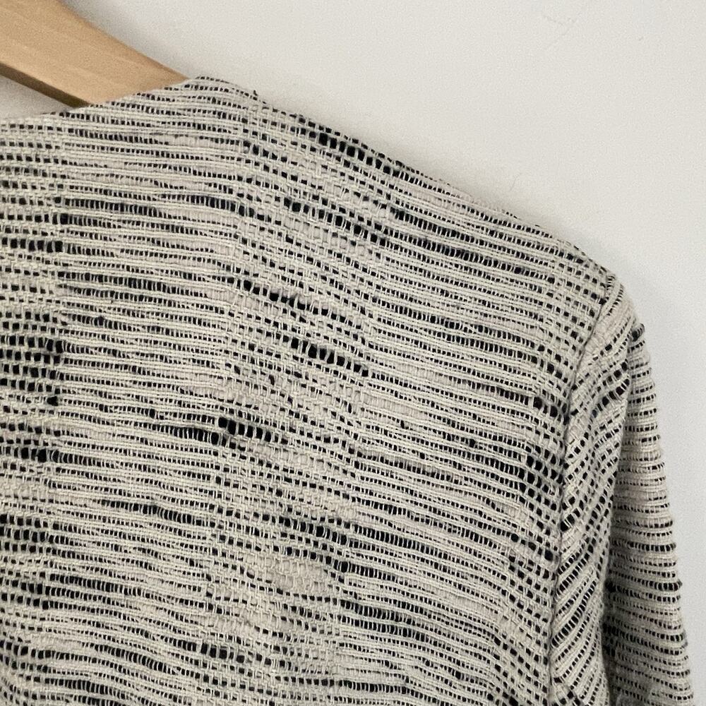 Eileen Fisher Open Blazer Jacket Womens XL Artsy Cotton Textured Heather Tweed - Picture 9 of 15